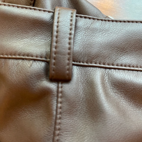 Avec Les Filles NWT for Anthropologie brown Faux Leather Sz XS jeans - Picture 10 of 10